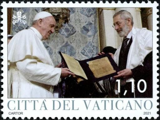 Pope Francis and Grand Rabbi of Rome