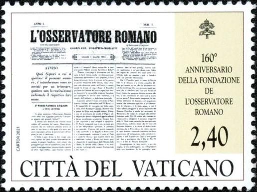 L'Osservatore Romano Newspaper, 160th Anniversary