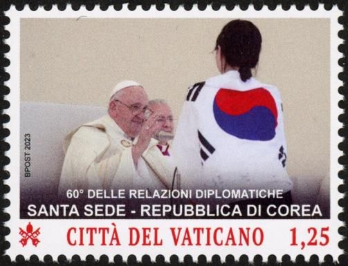 Pope Francis meeting Korean Girl