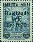 Equestrian statue Bolívar in Caracas - overprinted