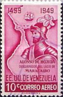 Alonso de Hojeda and map