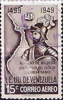 Alonso de Hojeda and map