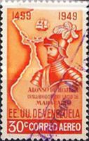 Alonso de Hojeda and map