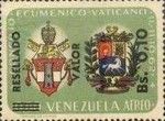 Arms of Vatican City and Venezuela - surcharged