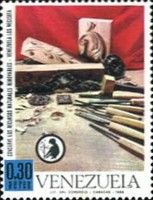 Woodcarvings and tools