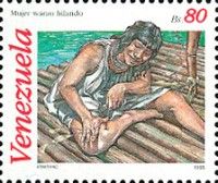 Warao woman spinning