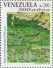 Detail of map of Jodocus Hondius