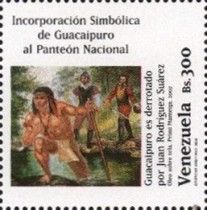 Guacaipuro is defeated by Juan Rodriguez Suarez