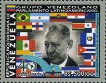 Flags and Luis Beltrán Prieto Figueroa