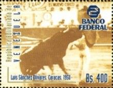 Bullfighter Luis Sanchez Olivares, Caracas 1950