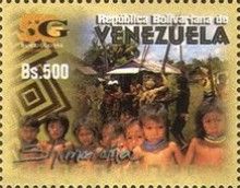 Children in front of hut