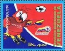 Mascot: Guaky as a soccer player