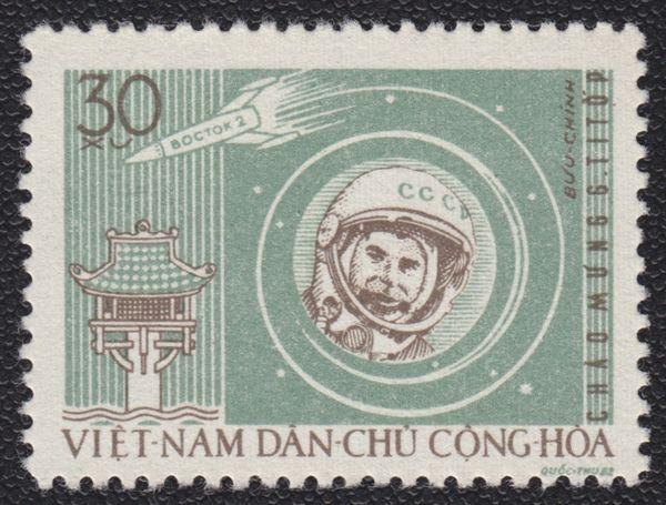 Titov in space-suit