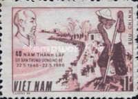 Ho Chi Minh and People working on Barriers