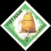 Thai rattan-cane basket