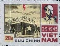 President Ho Chi Minh proclaiming independence