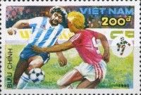 Soccer players in action