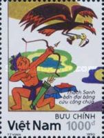Thạch Sanh shoots down the eagle, saves the princess