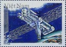 Projected Space Shuttle Hermes Docked at Space Station