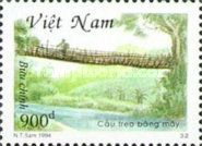 Suspension bridges of can and rattan