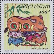 Sow with piglets