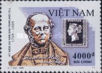 Sir Rowland Hill and the first postage stamp