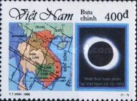 Total solar eclipse and its trajectory