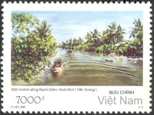 A Tributary of the Rach Gam-Xoai Mut River in Tien Giang Pro