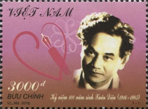 100th birthday of Xuân Diệu (1916 - 1985)