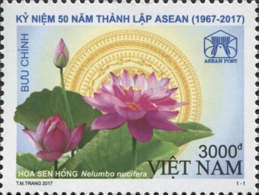 50th Anniversary of ASEAN - National Flowers