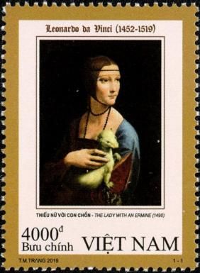 Lady with an Ermine, Leonardo da Vinci (1490)