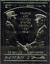 D. Eisenhower and Ch de Gaulle