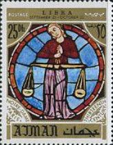 Libra, Zodiac sign in the Notre Dame Cathedral, Paris