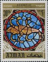 Scorpio, Zodiac sign in the Notre Dame Cathedral, Paris
