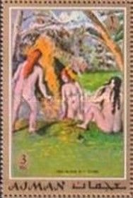 Three Bathers, by Paul Cézanne