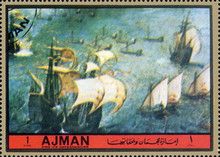 Naval battle of the Gulf of Naples, by Pieter Brueghel