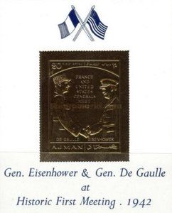 Dwight Eisenhower and Charles de Gaulle