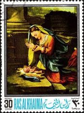 Mary Adoring the Child, by Antonio Correggio