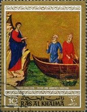 Appointment of Peter and Andrew, by Duccio di Buonisegna