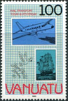 Old Post ship, Modern Postal Airplane