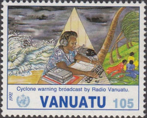 Storm warning by Radio Vanuatu