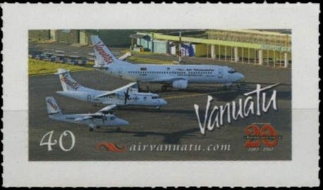 Air Vanuatu Aircraft at the Airport