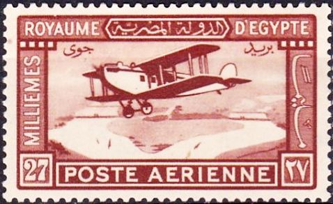De Haviland Plane in Flight
