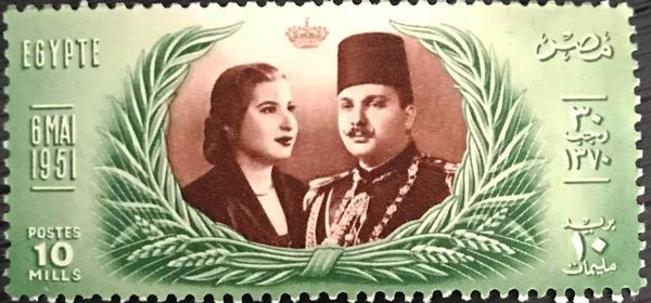 Marriage of King Farouk and Narriman Sadek
