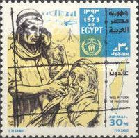 Palestinian Refugees and Map of Palestine