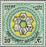 Honeycomb with food symbols