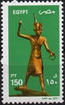 Gilded Wood Figurine of Tutankhamun
