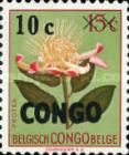 Protea argyrea surcharged, overprinted CONGO