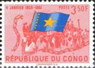 Congolese with national flag