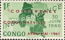 Map of independent Republic of Congo and date '30 Juin 1960'
